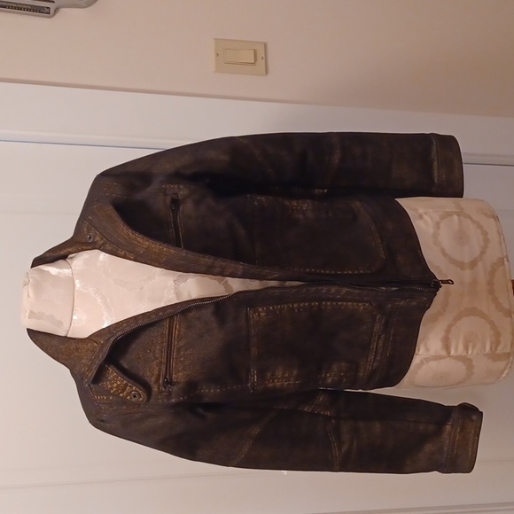 Ralph Lauren Metallic Glaze Black Denim Jacket - Picture 6 of 11